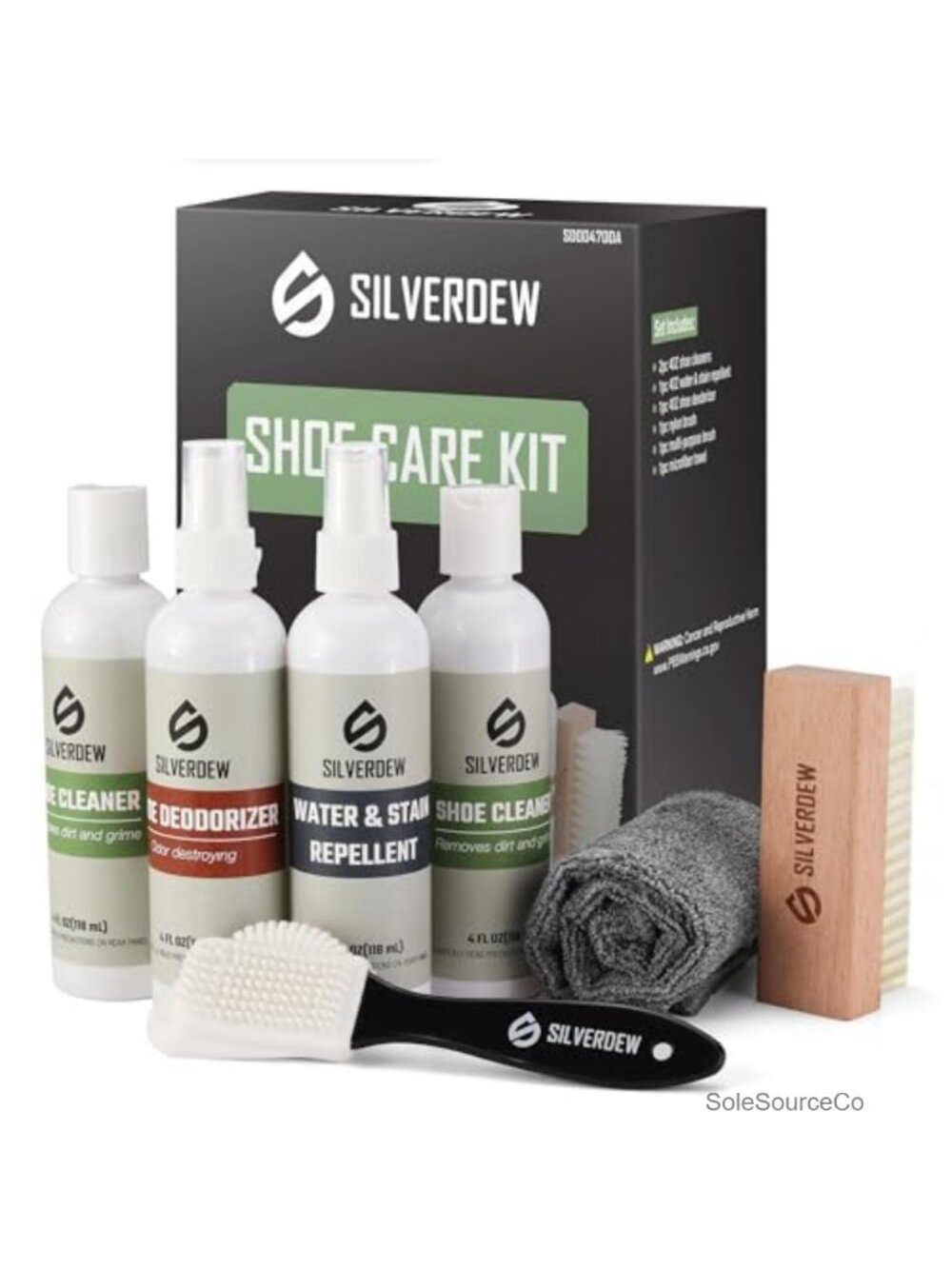 7-Piece Shoe Cleaning Kit Sneaker Cleaner 2 Brushes Deodorizer Waterproof Spray